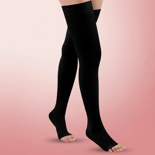 Level 2 Compression stockings open toes 20-30 mmHg